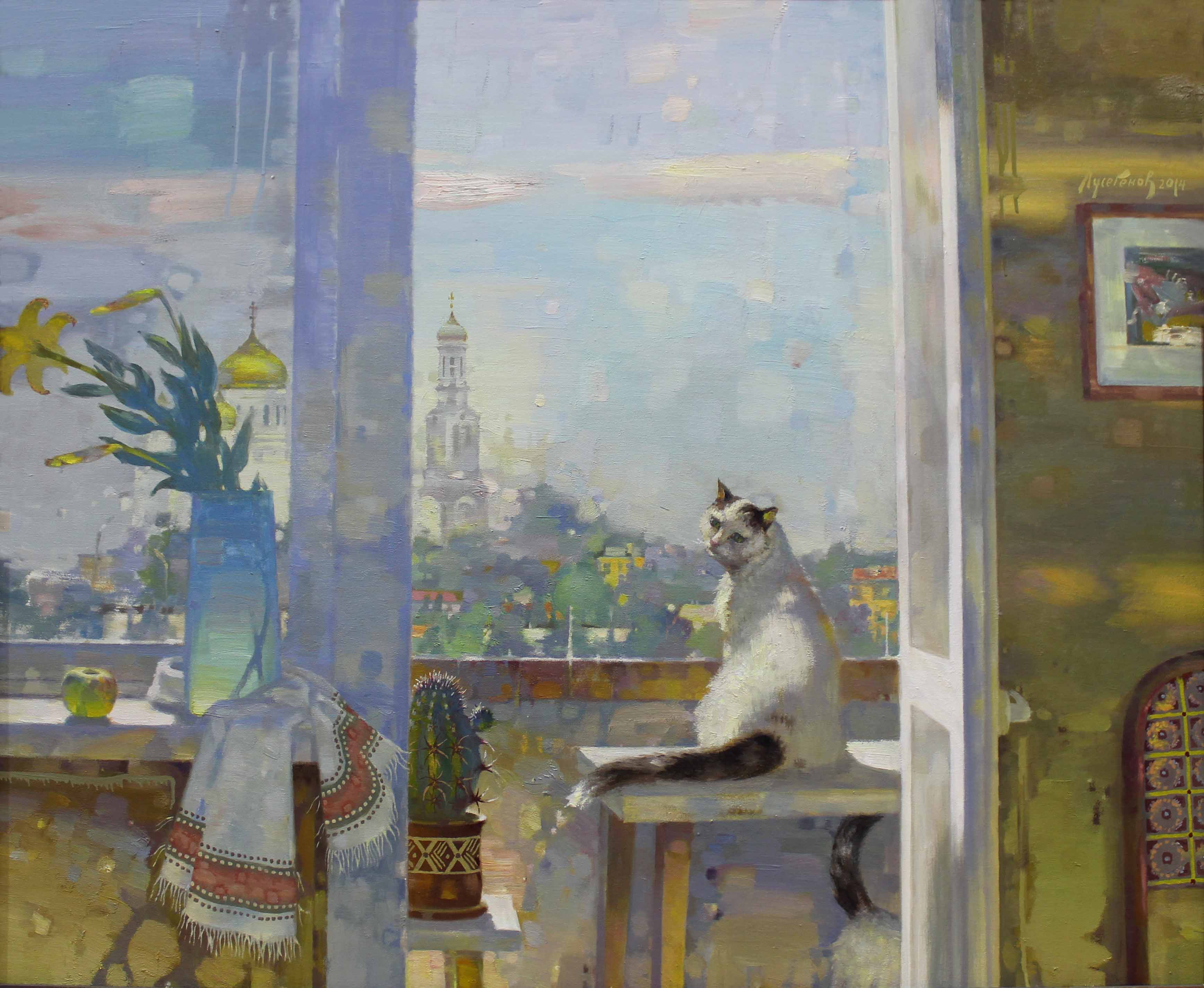 Картина на балконе. Ованес Мелконович Лусегенов. Ованес Лусегенов картины.